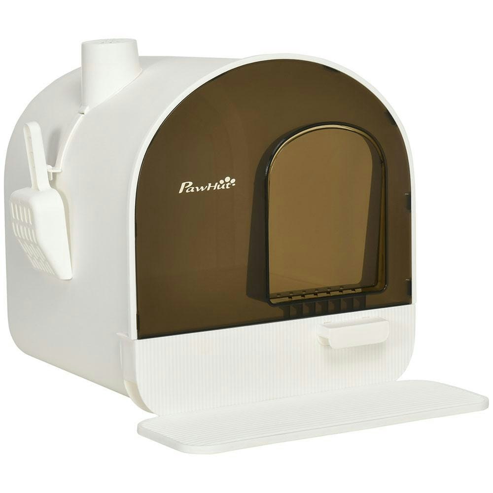 Covered Cat Litter Box with Tray and Scoop: $155.14 Covered Cat Litter Box with Tray and Scoop: $155.14
