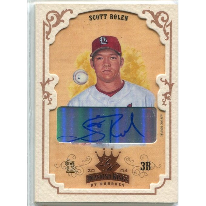 2004 Diamond Kings Scott Rolen Framed Bronze Autograph #104 /5: $55 2004 Diamond Kings Scott Rolen Framed Bronze Autograph #104 /5: $55
