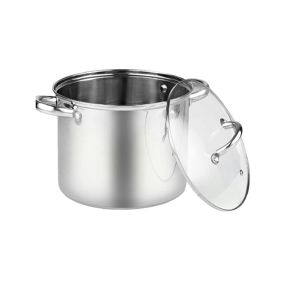 8-Quart Stainless Steel Stockpot with Lid: $50.61 8-Quart Stainless Steel Stockpot with Lid: $50.61