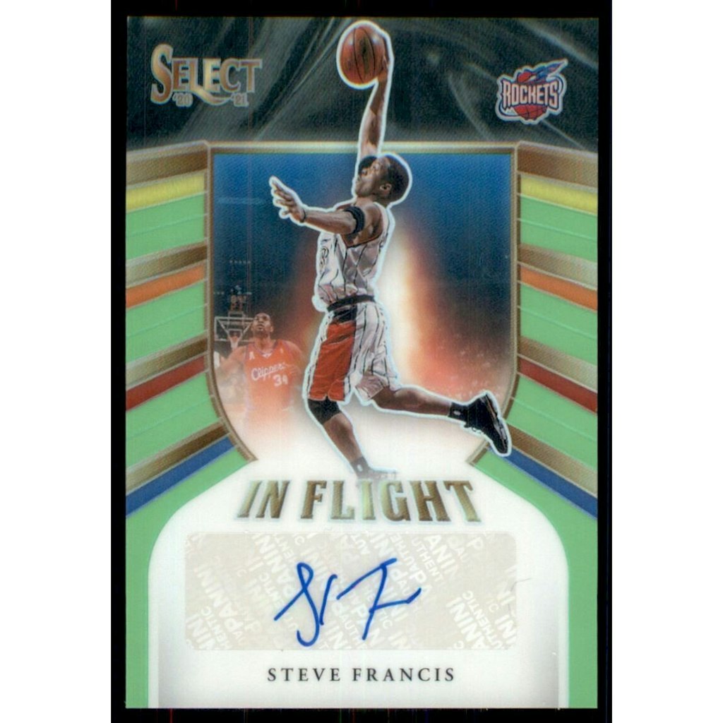 2020-21 Select In Flight Signatures Neon Green Steve Francis Autograph Card #9/99: $27 2020-21 Select In Flight Signatures Neon Green Steve Francis Autograph Card #9/99: $27