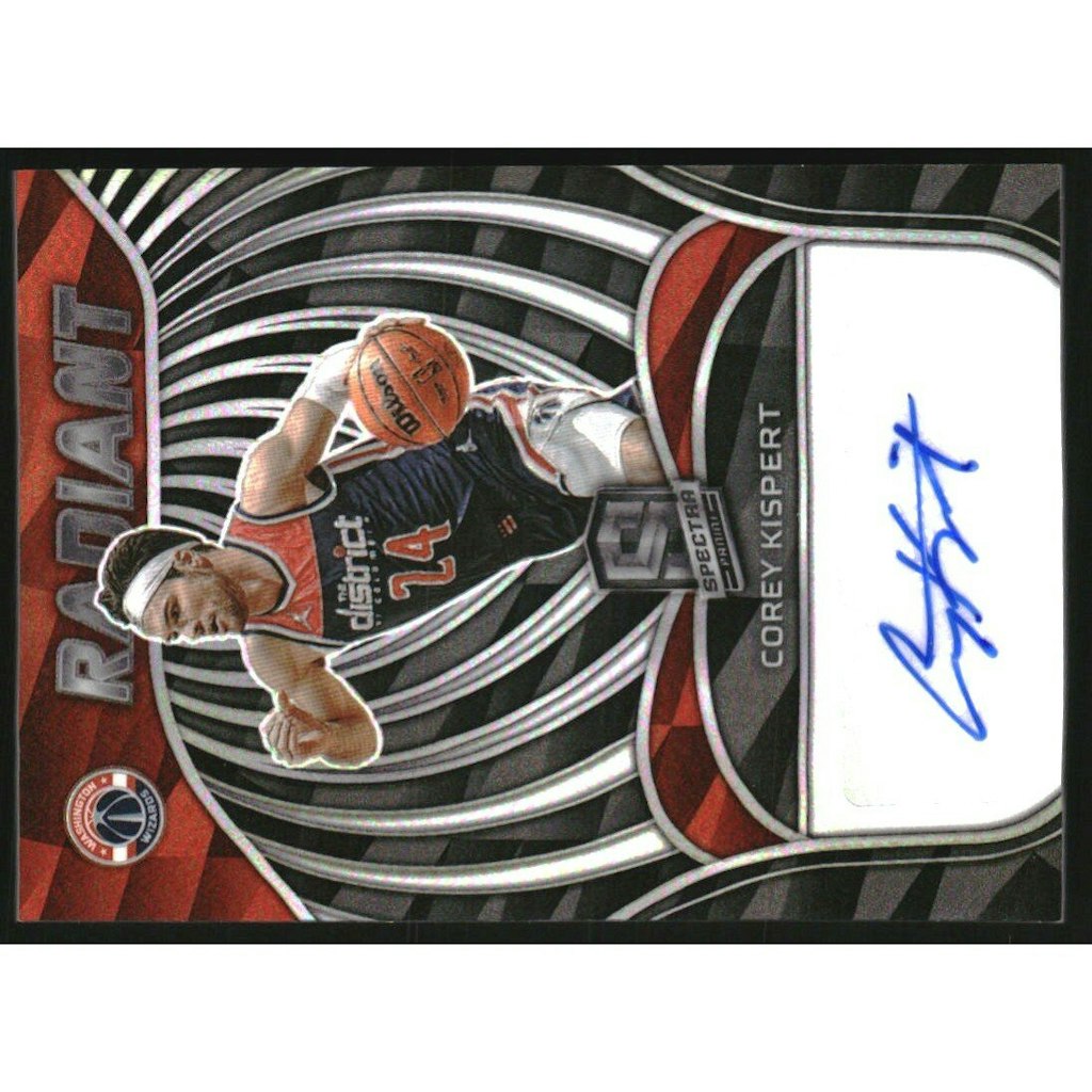 2021-22 Panini Spectra Corey Kispert Radiant Signatures Trading Card: $22.50 2021-22 Panini Spectra Corey Kispert Radiant Signatures Trading Card: $22.50