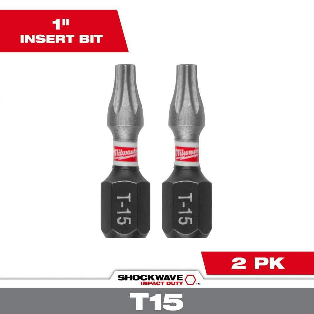 Shockwave 1-inch T15 Torx Impact Duty Insert Bit 2-Pack: $4.47 Shockwave 1-inch T15 Torx Impact Duty Insert Bit 2-Pack: $4.47