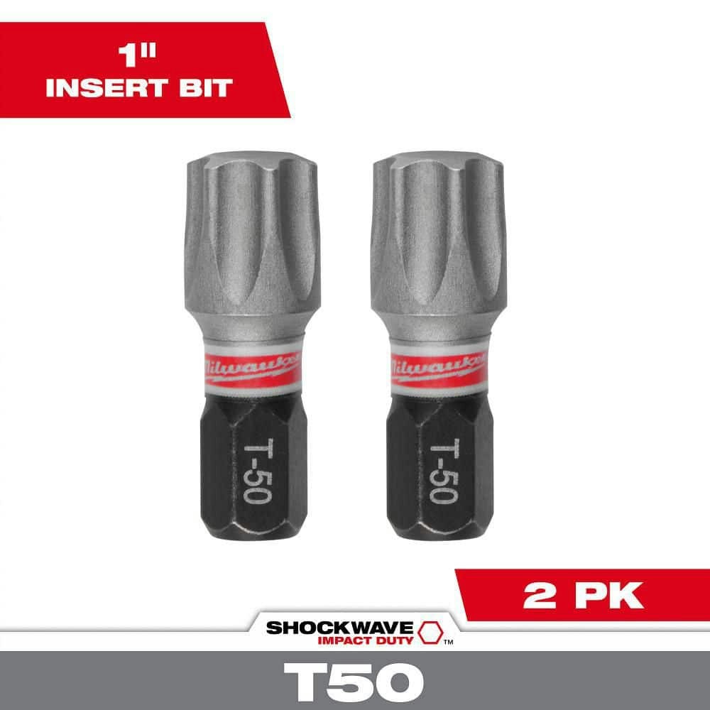 Milwaukee Shockwave Impact Duty T50 Torx Screwdriver Bit 2-Pack: $4.47 Milwaukee Shockwave Impact Duty T50 Torx Screwdriver Bit 2-Pack: $4.47