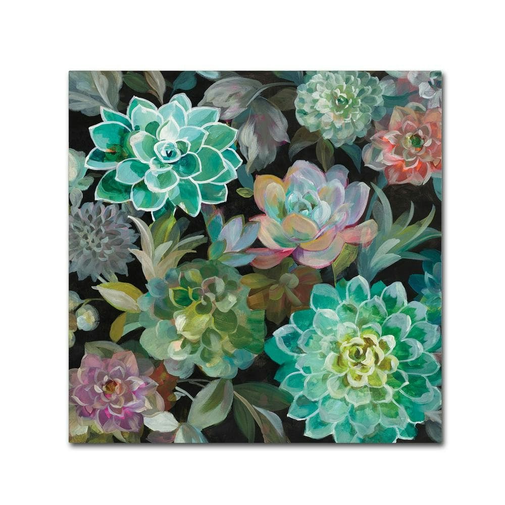 Danhui Nai 18" x 18" Floral Succulents v2 Canvas Wall Art: $31.12 Danhui Nai 18" x 18" Floral Succulents v2 Canvas Wall Art: $31.12