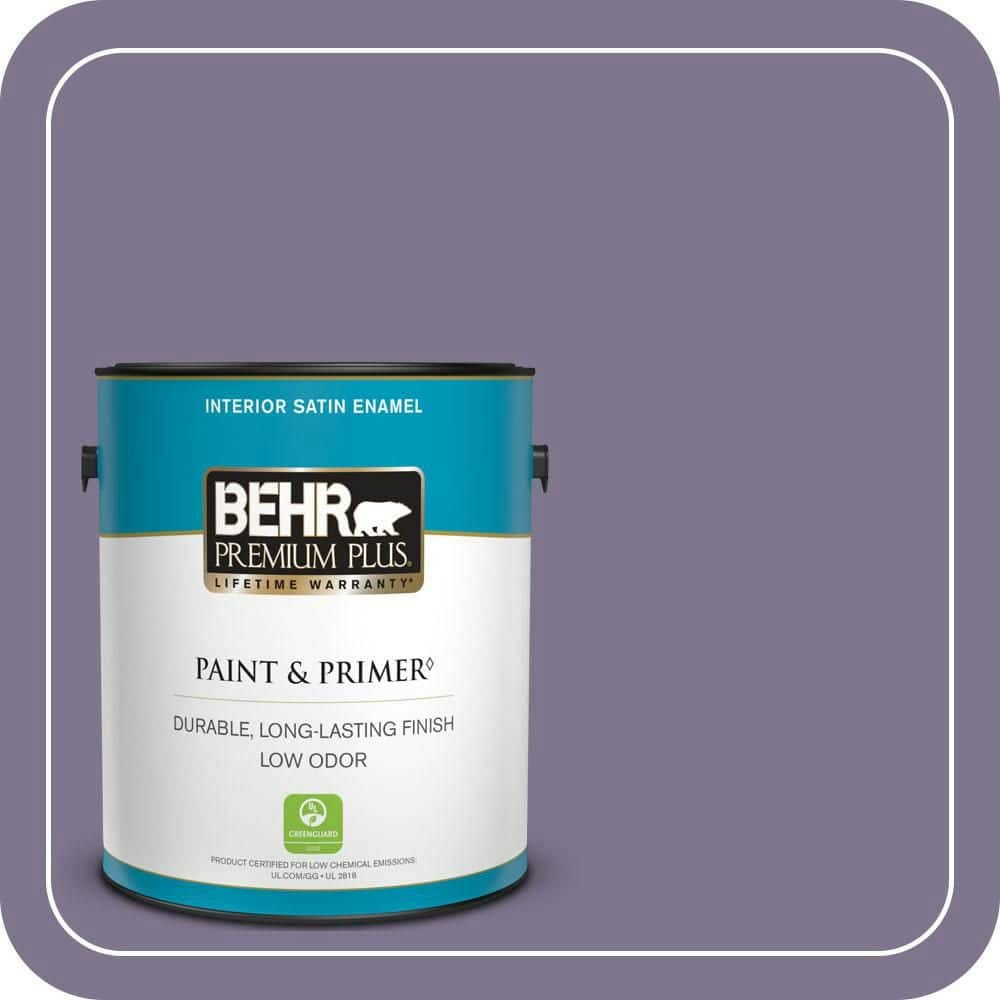 Behr Purple Statice 1-Gallon Satin Enamel Interior Paint and Primer: $40.98