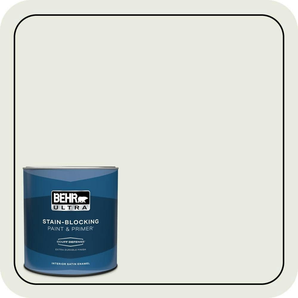 Behr Premium Plus 1-Quart Winter Glaze Satin Interior Paint and Primer: $23.98 Behr Premium Plus 1-Quart Winter Glaze Satin Interior Paint and Primer: $23.98