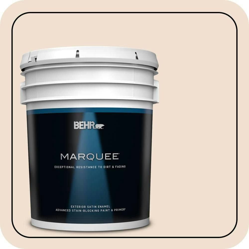 Behr Premium Plus 5-Gallon Chamois Cloth Satin Exterior Paint and Primer: $325 Behr Premium Plus 5-Gallon Chamois Cloth Satin Exterior Paint and Primer: $325