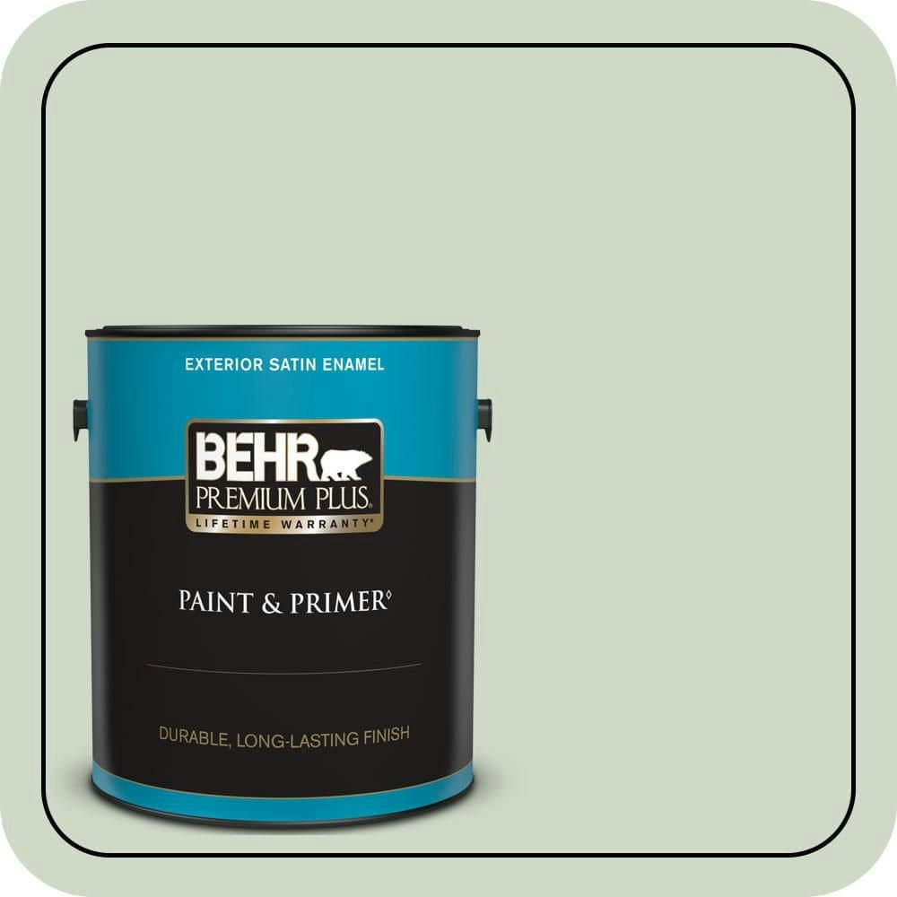 Home Decorators Collection Bayberry Frost 1-Gallon Satin Exterior Paint and Primer: $49.98 Home Decorators Collection Bayberry Frost 1-Gallon Satin Exterior Paint and Primer: $49.98