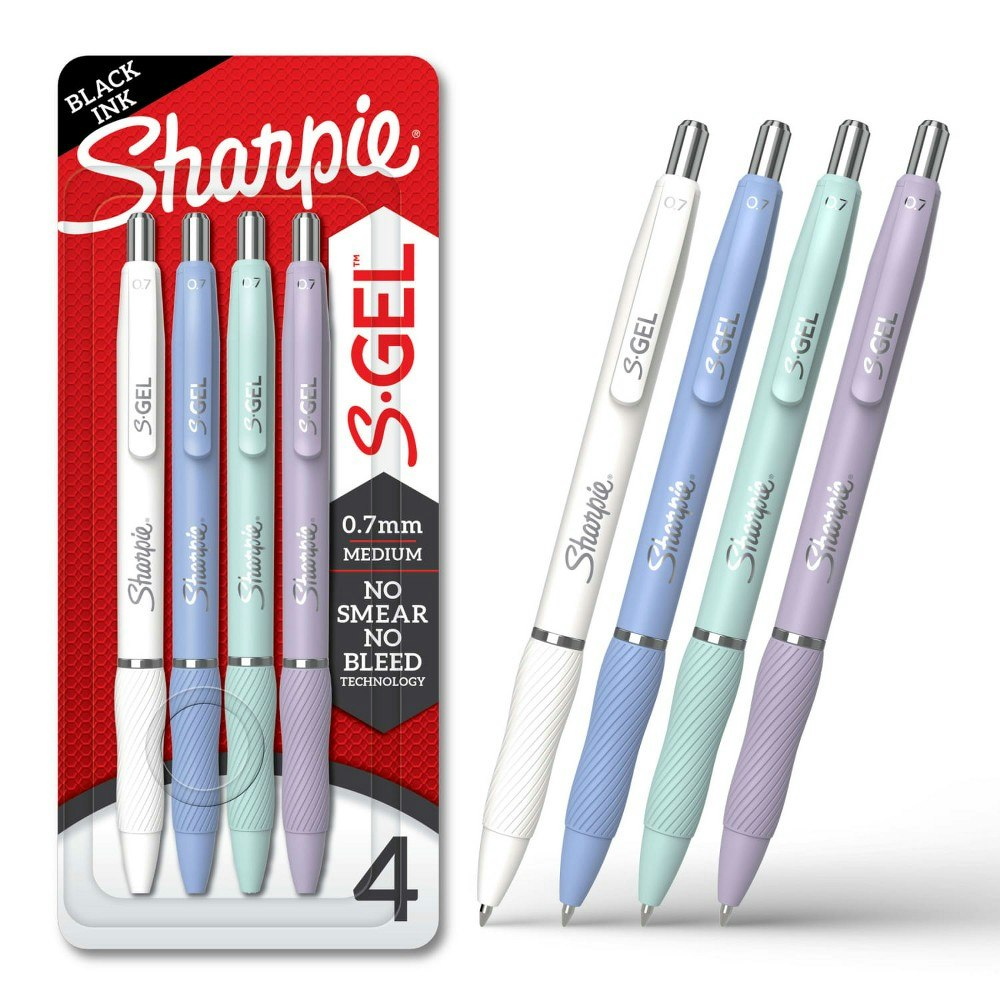 Sharpie S-Gel Pastel Pens 4-Pack: $4.89 Sharpie S-Gel Pastel Pens 4-Pack: $4.89