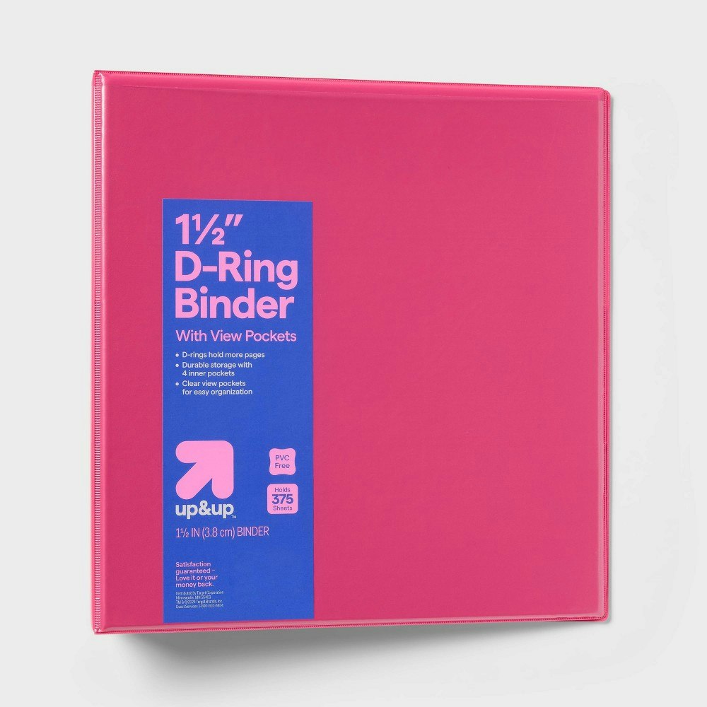 up&up 1.5-inch 3-Ring Clear View Binder: $4.99 up&up 1.5-inch 3-Ring Clear View Binder: $4.99