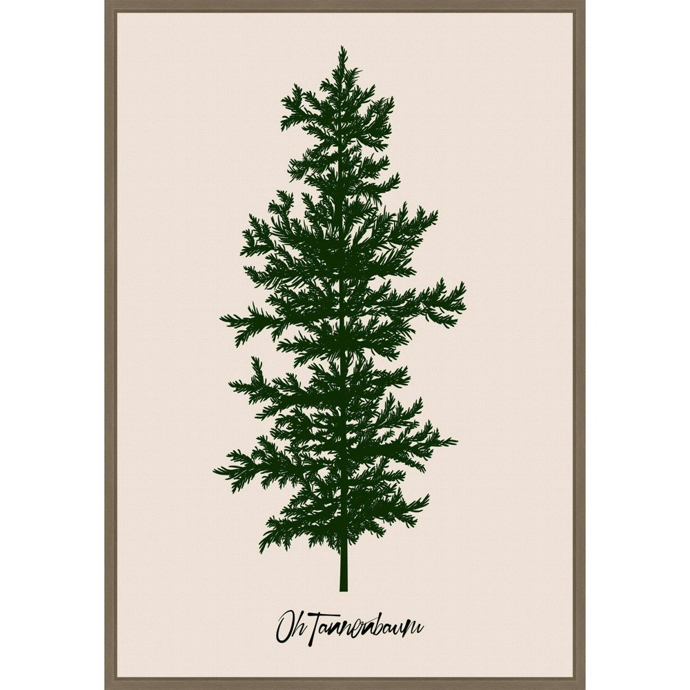 Amanti Art Oh Tannenbaum Green Framed Canvas Wall Art Print: $111.99 Amanti Art Oh Tannenbaum Green Framed Canvas Wall Art Print: $111.99