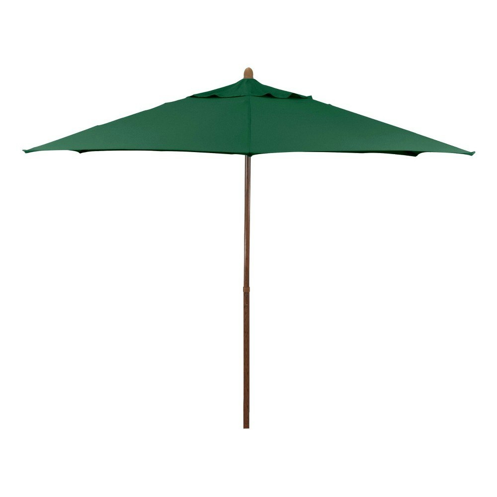 Astella 9-Foot Wood Grain Steel Patio Umbrella: $34.99