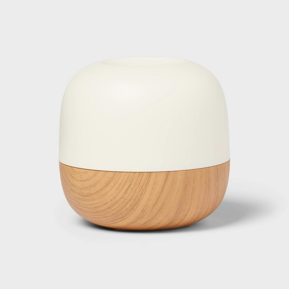 Threshold Small Woodgrain Ultrasonic Essential Oil Diffuser: $20 Threshold Small Woodgrain Ultrasonic Essential Oil Diffuser: $20