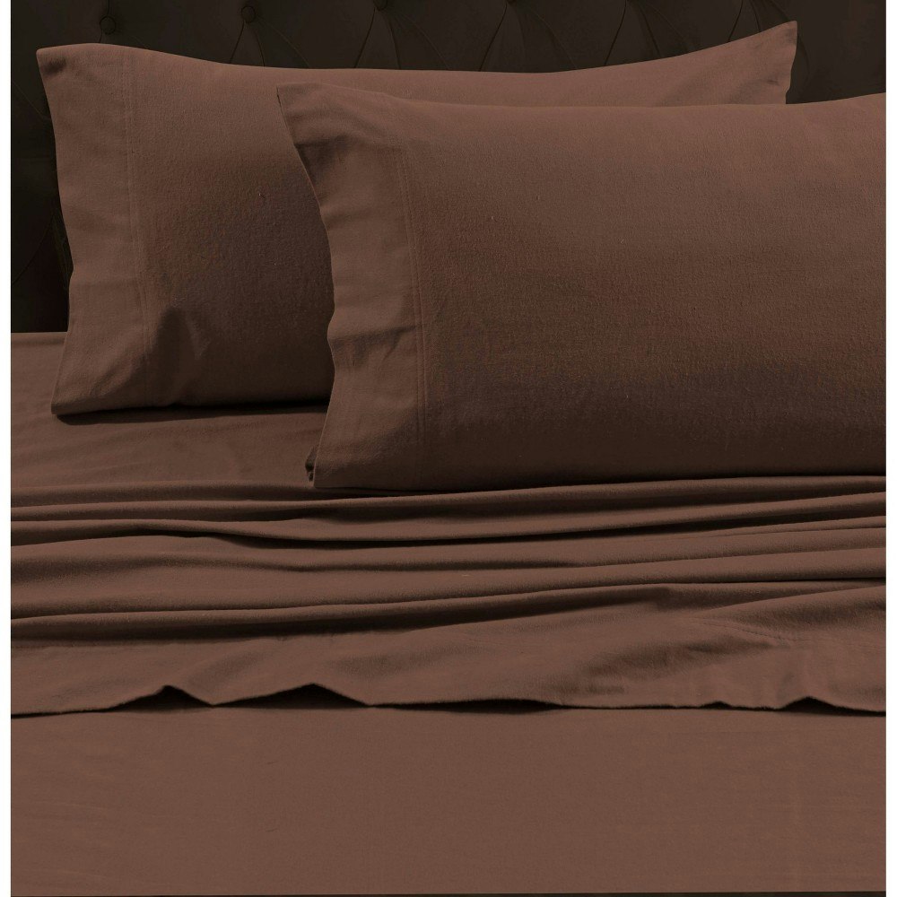 Tribeca Living King Heavyweight Flannel Solid Fitted Sheet: $21.49