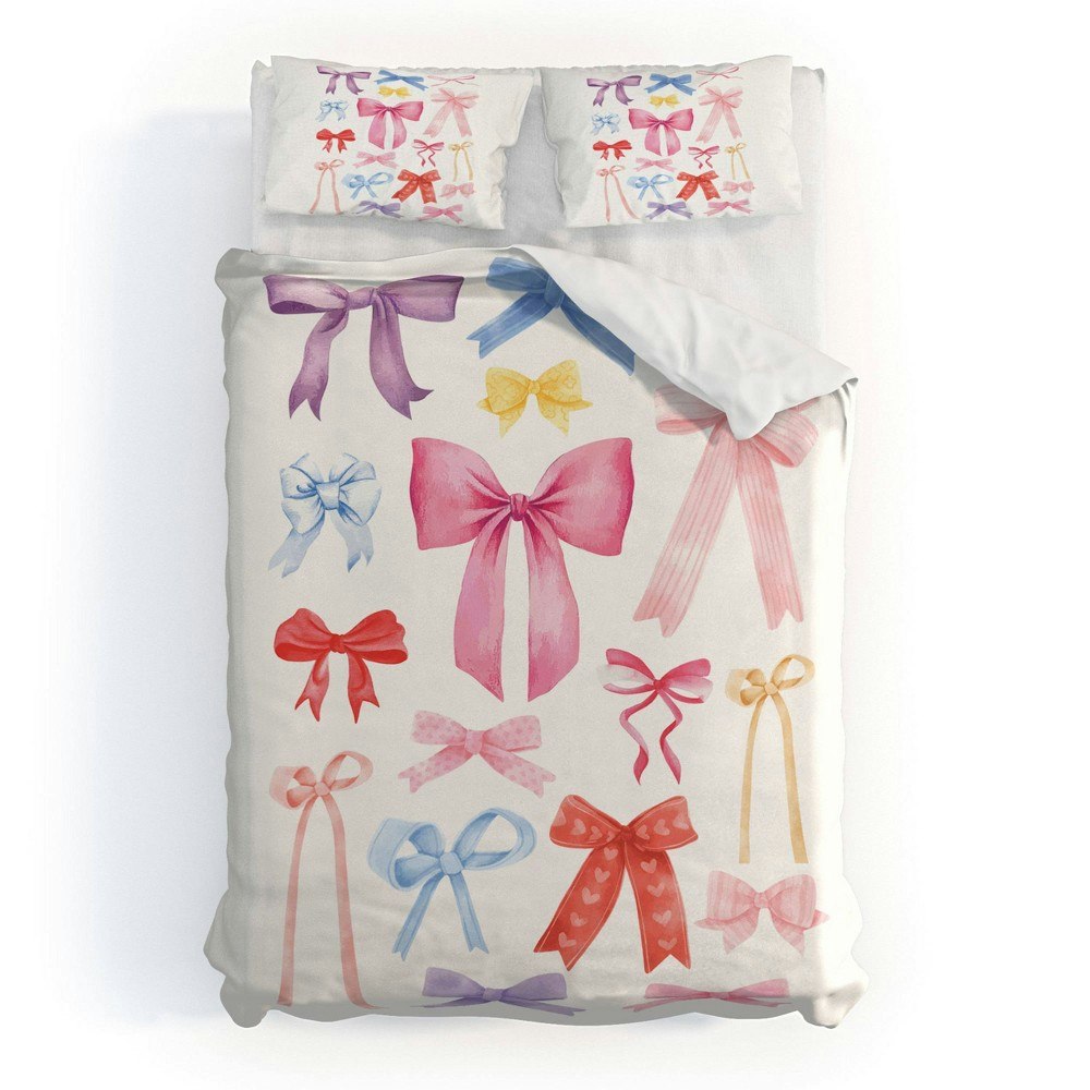 Deny Designs April Lane Cute Bows Ribbons Twin/Twin XL Duvet and Sham Set: $159.99