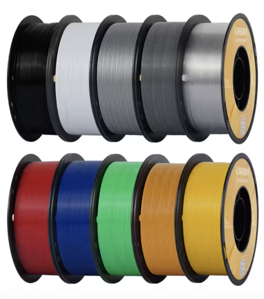 Kingroon PETG 1.75mm 3D Printer Filament 10-Pack: $61