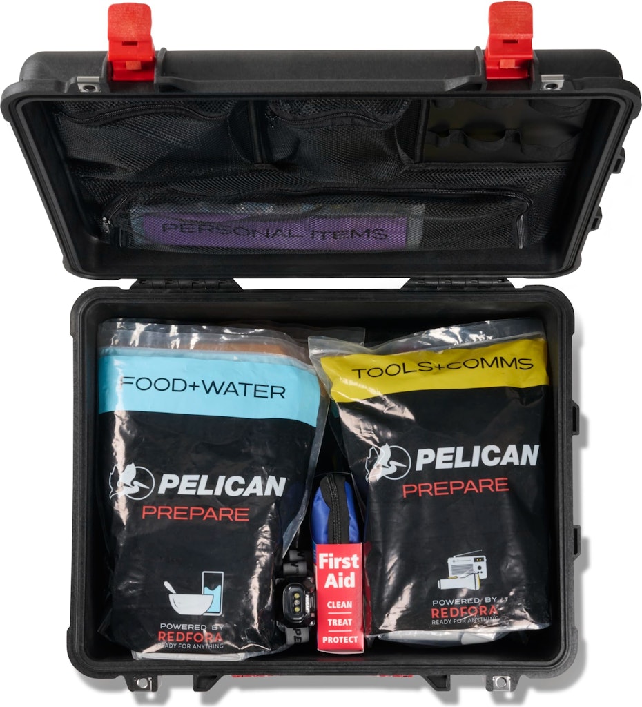 Pelican Prepare x Redfora 2-Person 72-Hour Emergency Kit: $302