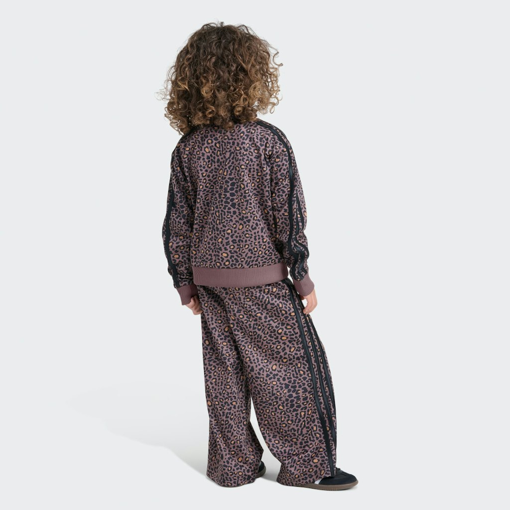 Adidas Originals Firebird Long Sleeve Jacket and Wide Leg Pant Set: $65