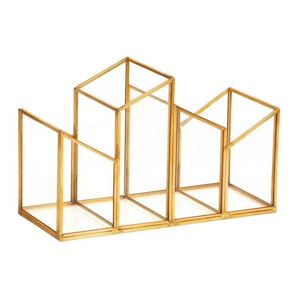 Mind Reader Glass and Copper Desk Tool Holder: $29.99 Mind Reader Glass and Copper Desk Tool Holder: $29.99