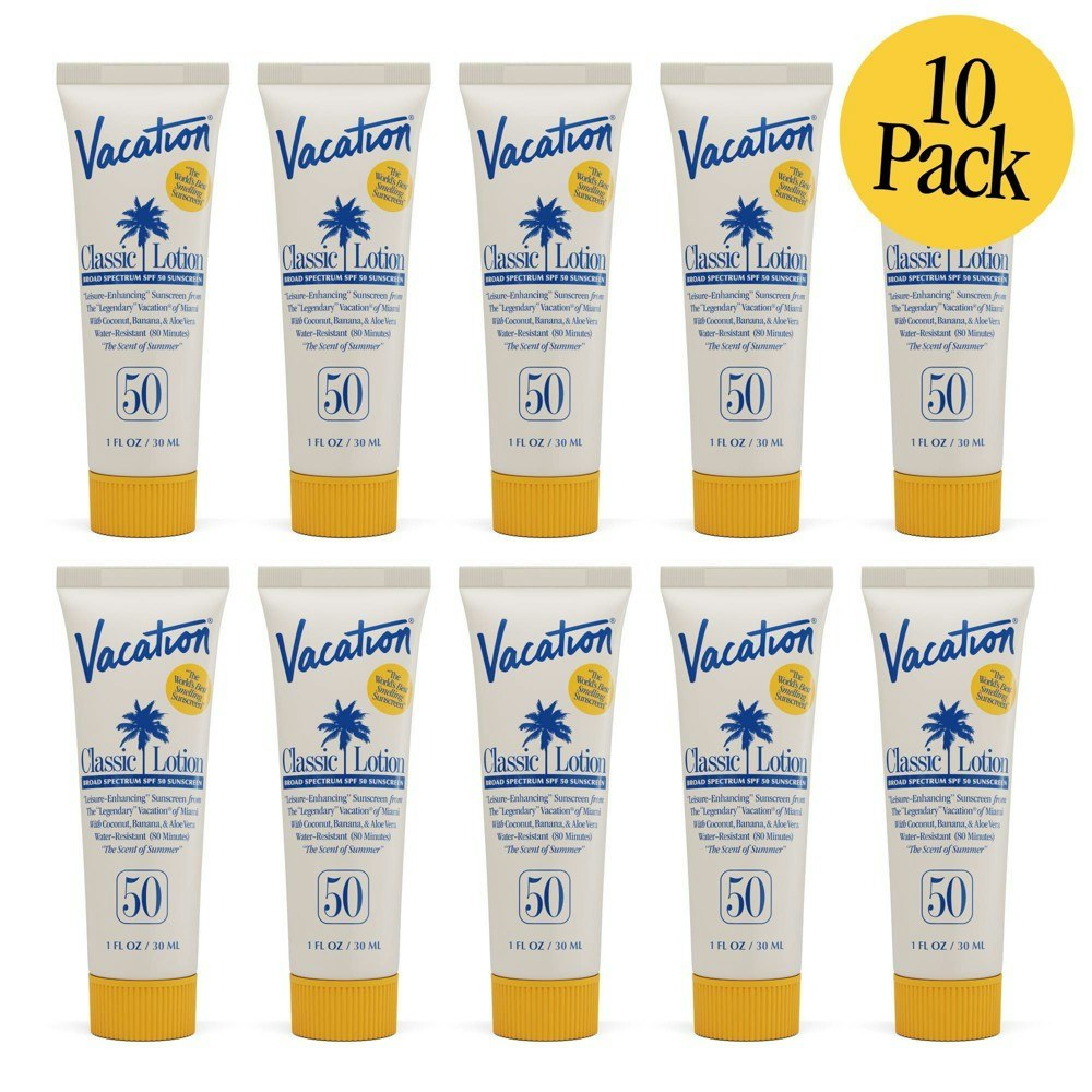 Vacation SPF 50 Classic Sunscreen Lotion 10-Pack: $56.90 Vacation SPF 50 Classic Sunscreen Lotion 10-Pack: $56.90