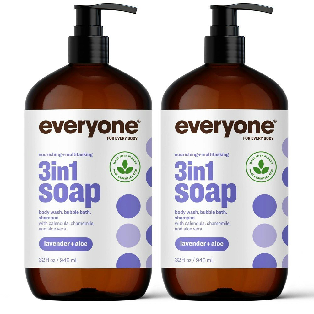 Everyone 3-in-1 Lavender + Aloe Soap 32-fl-oz 2-Pack: $25.99 Everyone 3-in-1 Lavender + Aloe Soap 32-fl-oz 2-Pack: $25.99