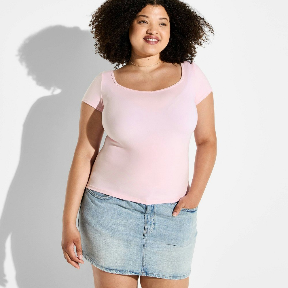Women's ButterBliss Sweetheart Neck Short Sleeve T-Shirt: $10 Women's ButterBliss Sweetheart Neck Short Sleeve T-Shirt: $10