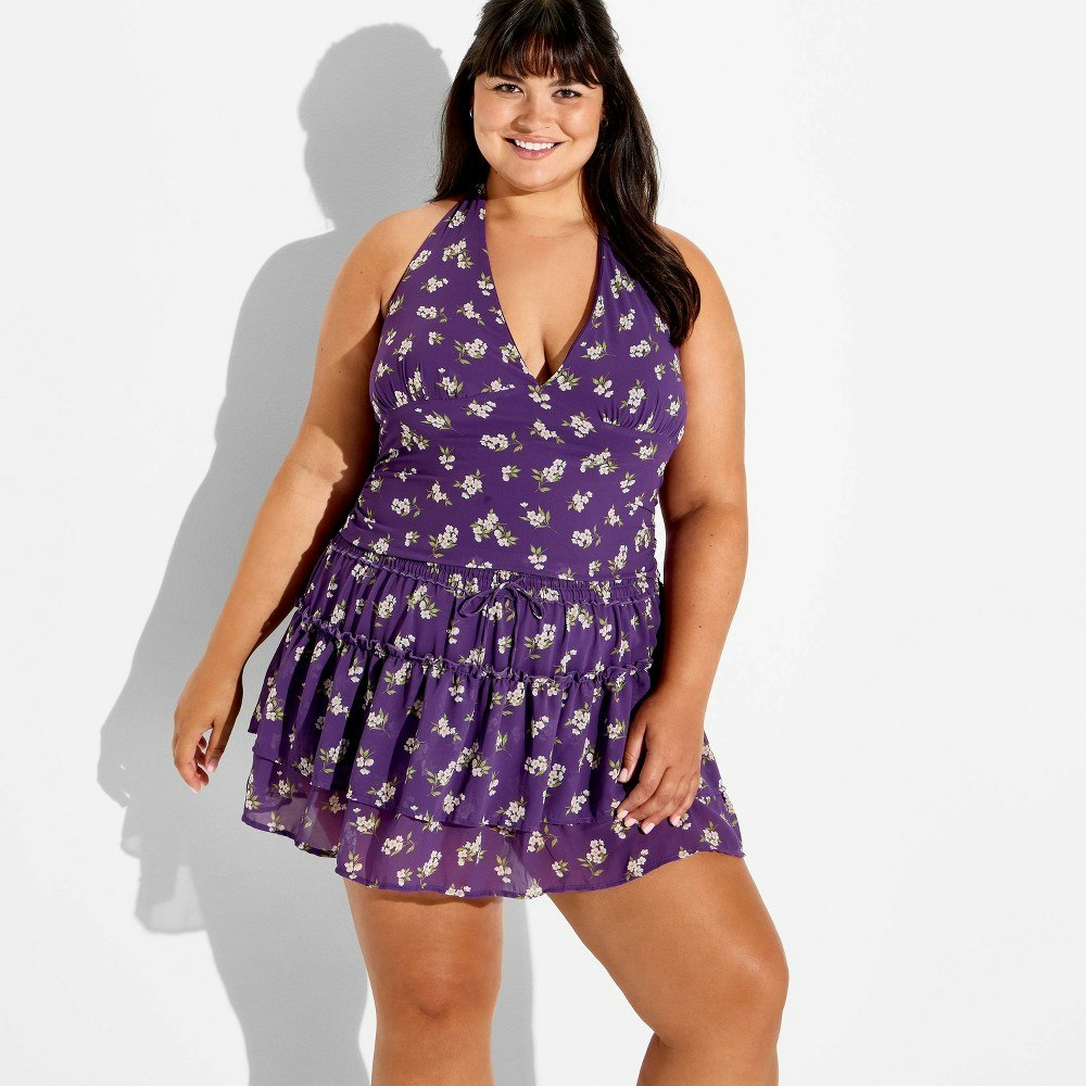 Wild Fable Women's Dropped-Waist Ruffle Mini Skirt: $25