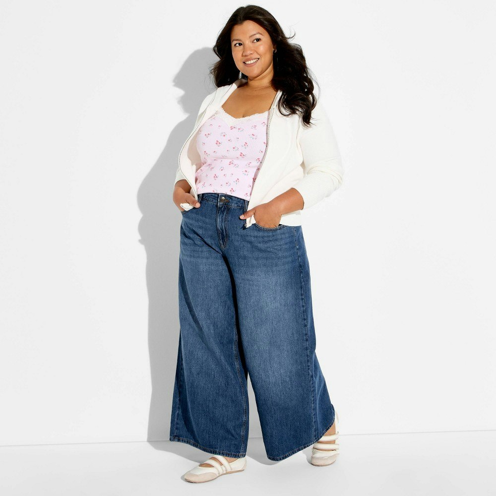 Wild Fable Women's Low-Rise Ultra Wide Leg Jeans: $35 Wild Fable Women's Low-Rise Ultra Wide Leg Jeans: $35