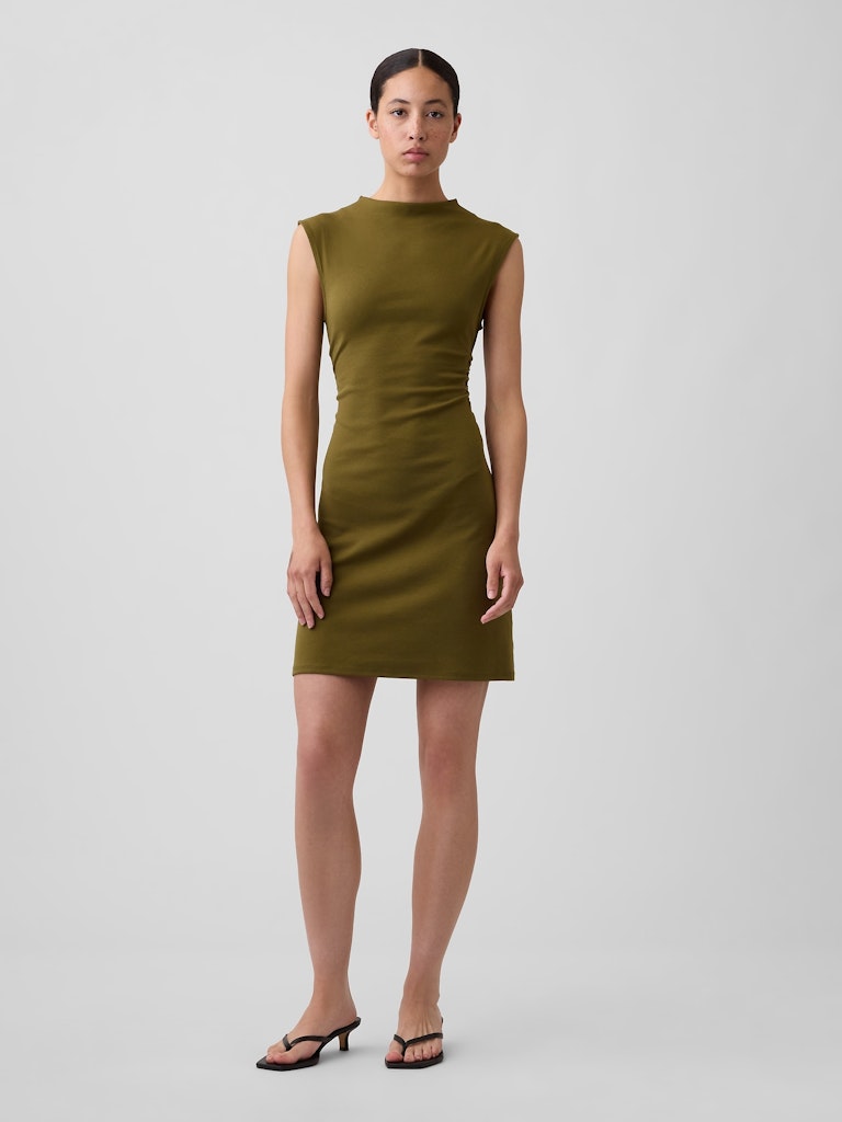 Ribbed Ruched Mini Dress: $29.99 Ribbed Ruched Mini Dress: $29.99