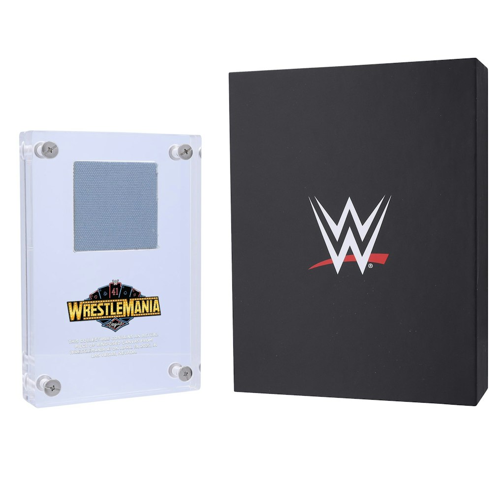 WrestleMania 41 Match-Used Canvas Acrylic Display Case: $59.99