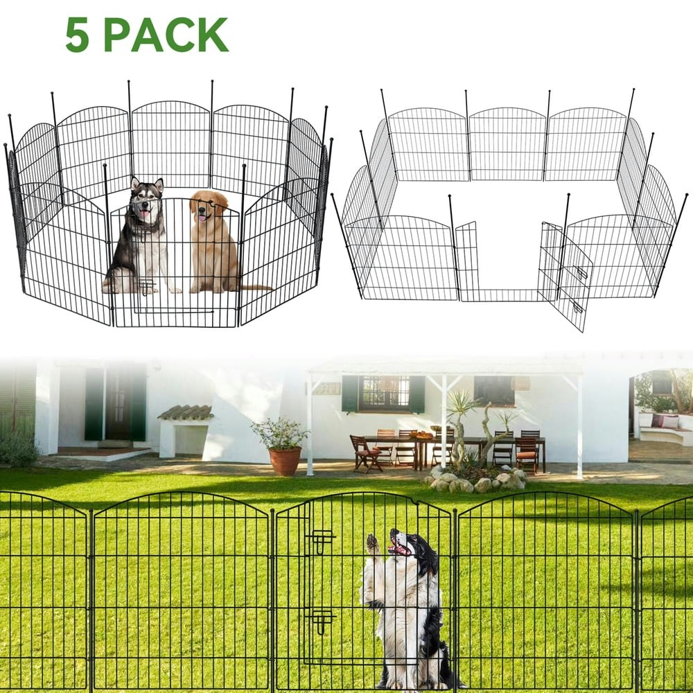 Bshapplus 33-Inch x 12-Foot Garden Fence and Gate 5-Pack: $37.99