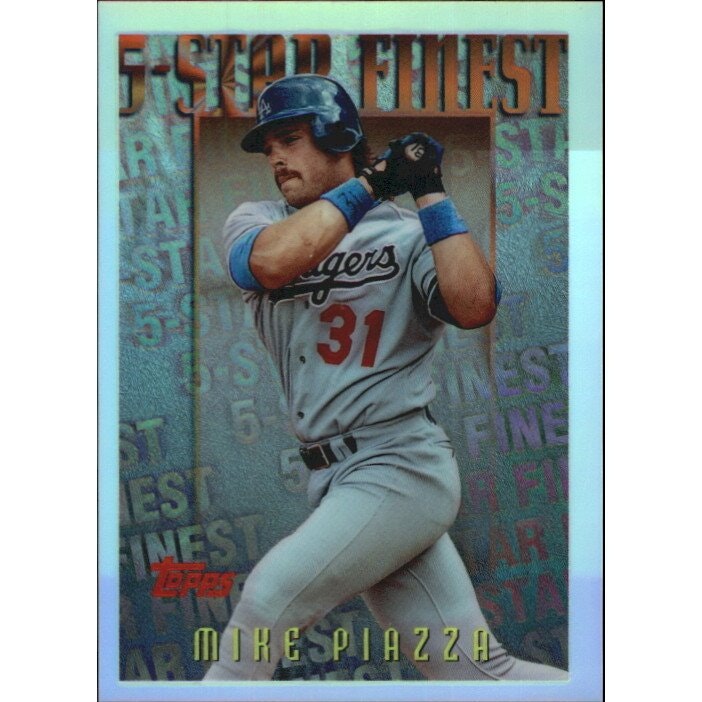 1996 Topps Mystery Finest Refractors Mike Piazza #M24: $10 1996 Topps Mystery Finest Refractors Mike Piazza #M24: $10