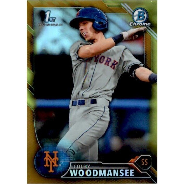 2016 Bowman Chrome Draft Gold Refractor Colby Woodmansee #BDC86: $10 2016 Bowman Chrome Draft Gold Refractor Colby Woodmansee #BDC86: $10