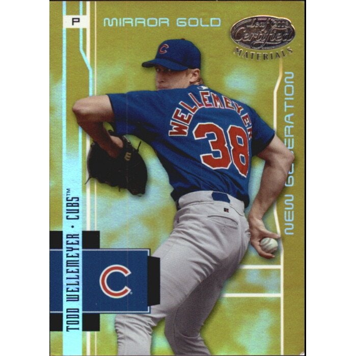 2003 Leaf Certified Materials Mirror Gold Todd Wellemeyer #249 Trading Card: $10 2003 Leaf Certified Materials Mirror Gold Todd Wellemeyer #249 Trading Card: $10