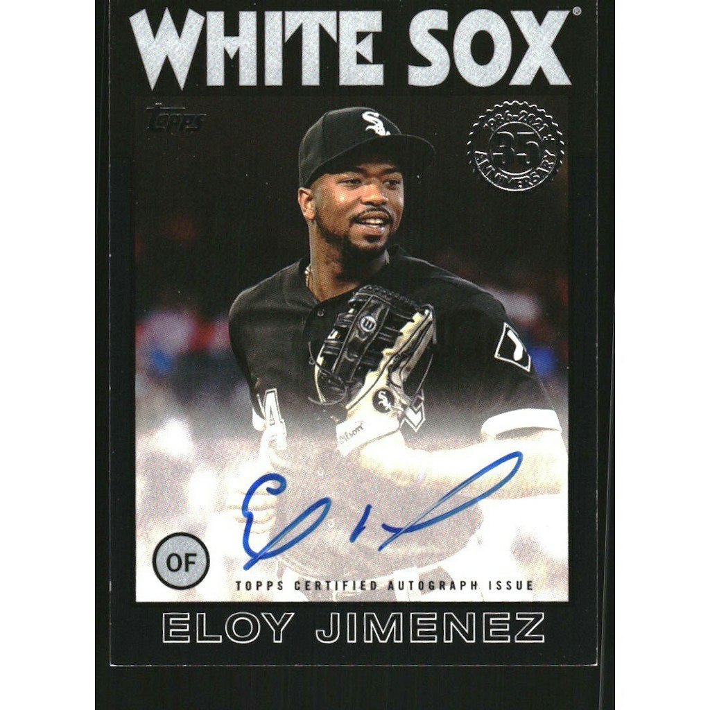 2021 Topps '86 Topps Eloy Jimenez Autograph Card: $15 2021 Topps '86 Topps Eloy Jimenez Autograph Card: $15