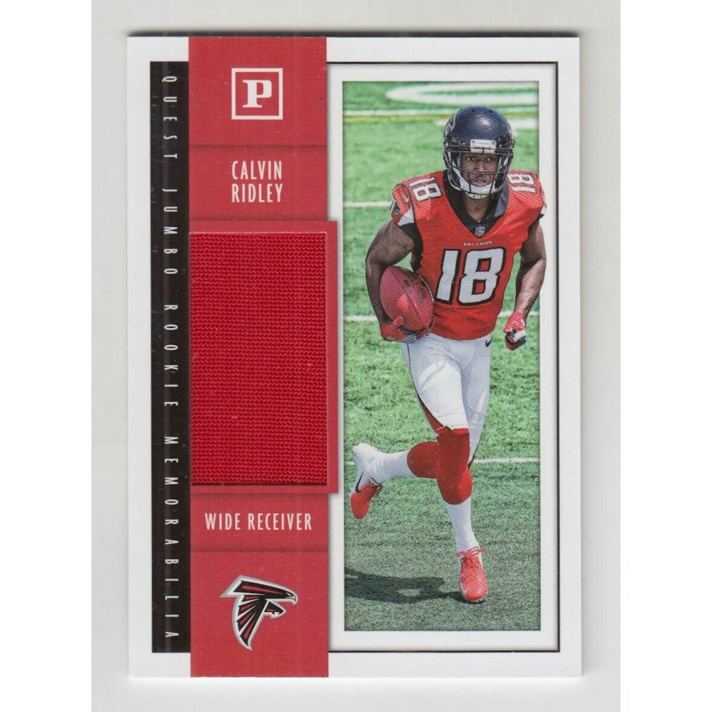 2018 Panini Quest Jumbo Rookie Memorabilia Calvin Ridley Card: $10 2018 Panini Quest Jumbo Rookie Memorabilia Calvin Ridley Card: $10
