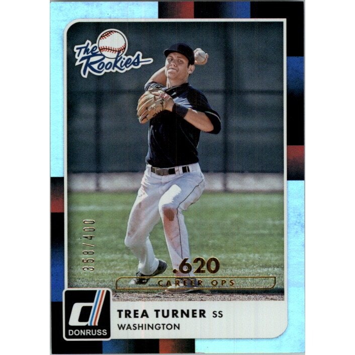 2016 Donruss The Rookies Trea Turner Career Stat Line Card: $12 2016 Donruss The Rookies Trea Turner Career Stat Line Card: $12