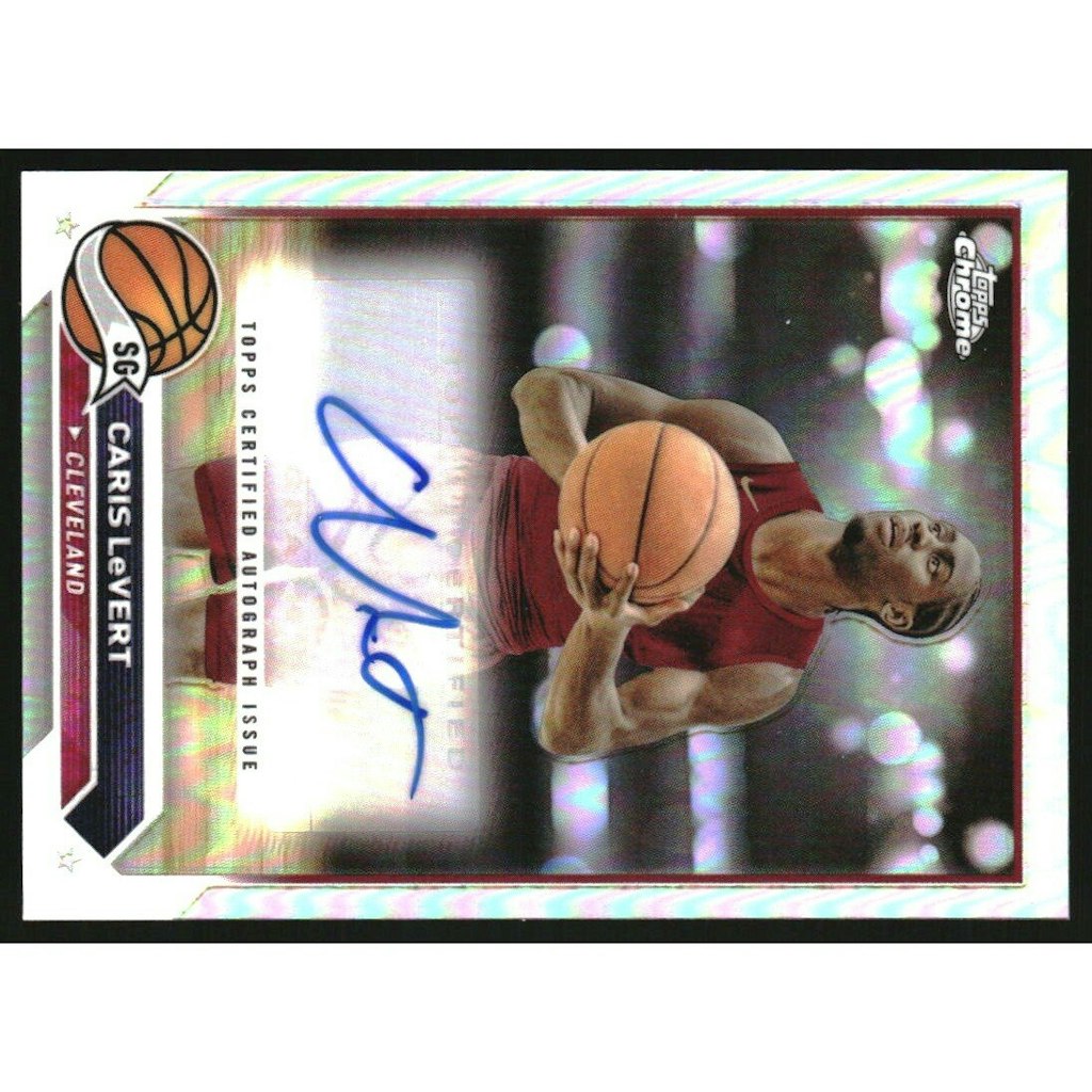 2023-24 Topps Chrome Caris LeVert Autograph Refractor Trading Card: $10 2023-24 Topps Chrome Caris LeVert Autograph Refractor Trading Card: $10
