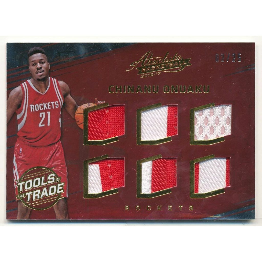 2016-17 Absolute Memorabilia Chinanu Onuaku Tools of the Trade Rookie Materials Six Prime Card: $10.80 2016-17 Absolute Memorabilia Chinanu Onuaku Tools of the Trade Rookie Materials Six Prime Card: $10.80