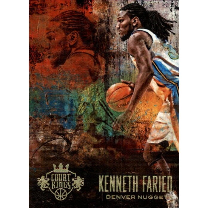 2013-14 Court Kings Gold Kenneth Faried Basketball Card #66: $12