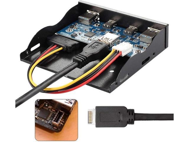 Cablecc 3.5-inch USB 3.1 Front Panel Header to USB-C & USB 3.0 4-Port Hub: $50.59 Cablecc 3.5-inch USB 3.1 Front Panel Header to USB-C & USB 3.0 4-Port Hub: $50.59