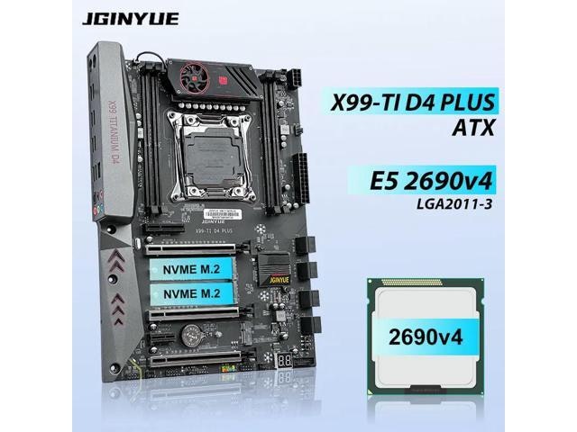 JGINYUE X99-TI D4 PLUS Motherboard Kit with Intel Xeon E5 2690 V4 CPU: $178.76