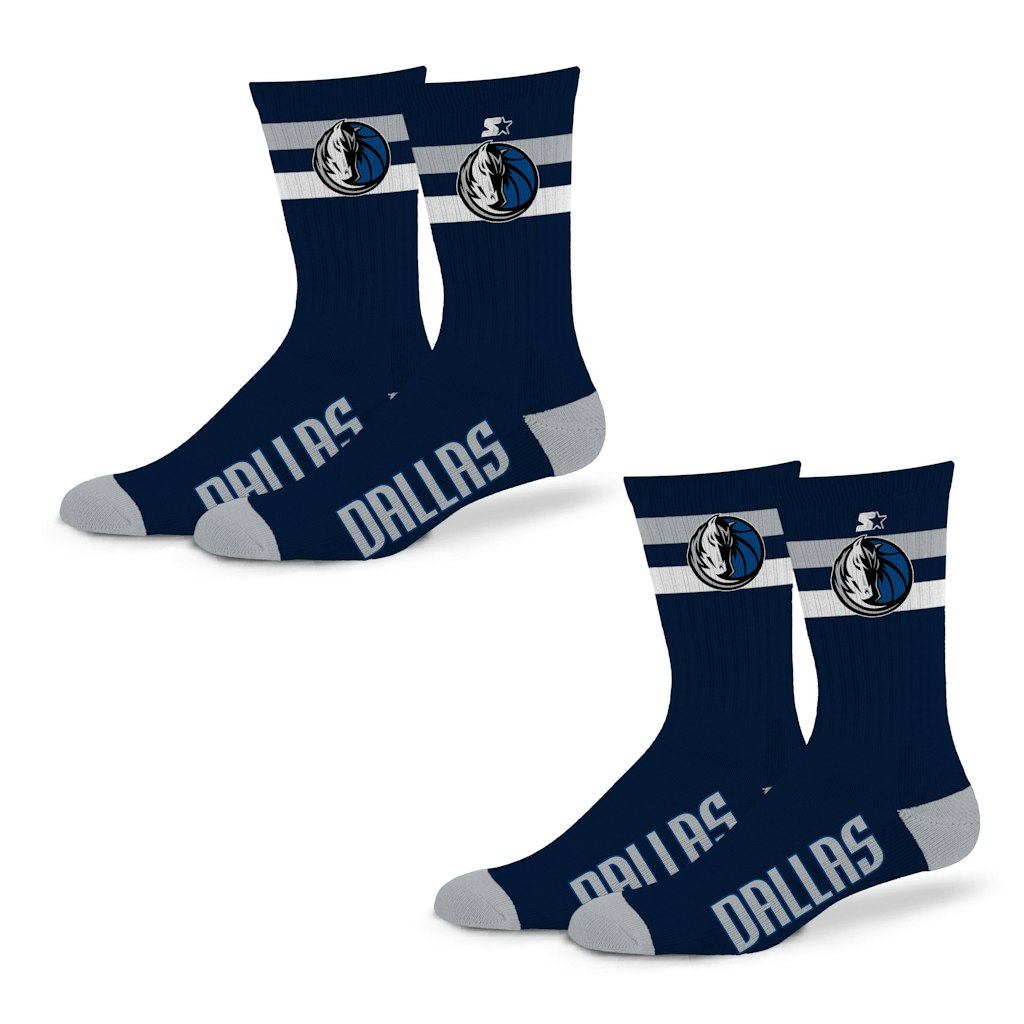 Starter Dallas Mavericks 2-Stripe Crew Socks 2-Pack: $34.99 Starter Dallas Mavericks 2-Stripe Crew Socks 2-Pack: $34.99