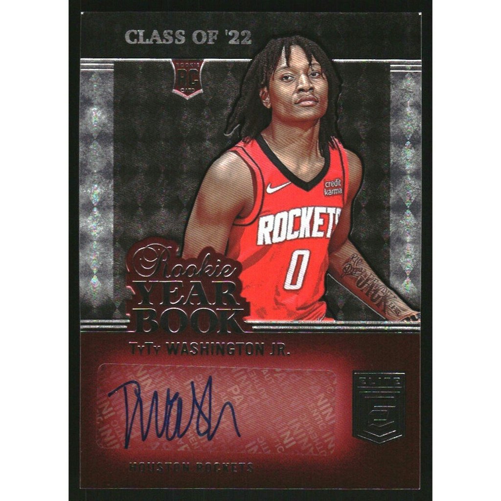 2022-23 Elite TyTy Washington Jr. Rookie Yearbook Autograph Card: $13.50 2022-23 Elite TyTy Washington Jr. Rookie Yearbook Autograph Card: $13.50