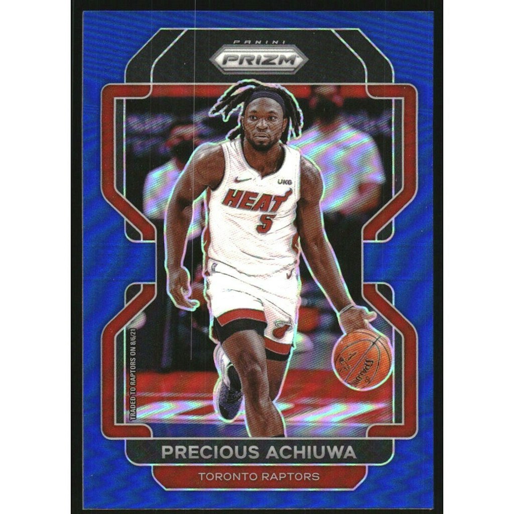 2021-22 Panini Prizm Precious Achiuwa Blue Prizm Card: $10.80 2021-22 Panini Prizm Precious Achiuwa Blue Prizm Card: $10.80