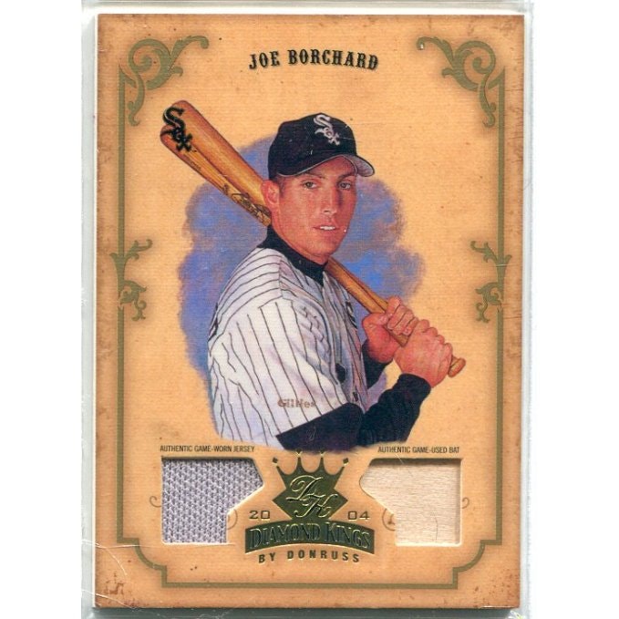 2004 Diamond Kings Joe Borchard Gold Material Bat-Jersey Card /3: $30 2004 Diamond Kings Joe Borchard Gold Material Bat-Jersey Card /3: $30
