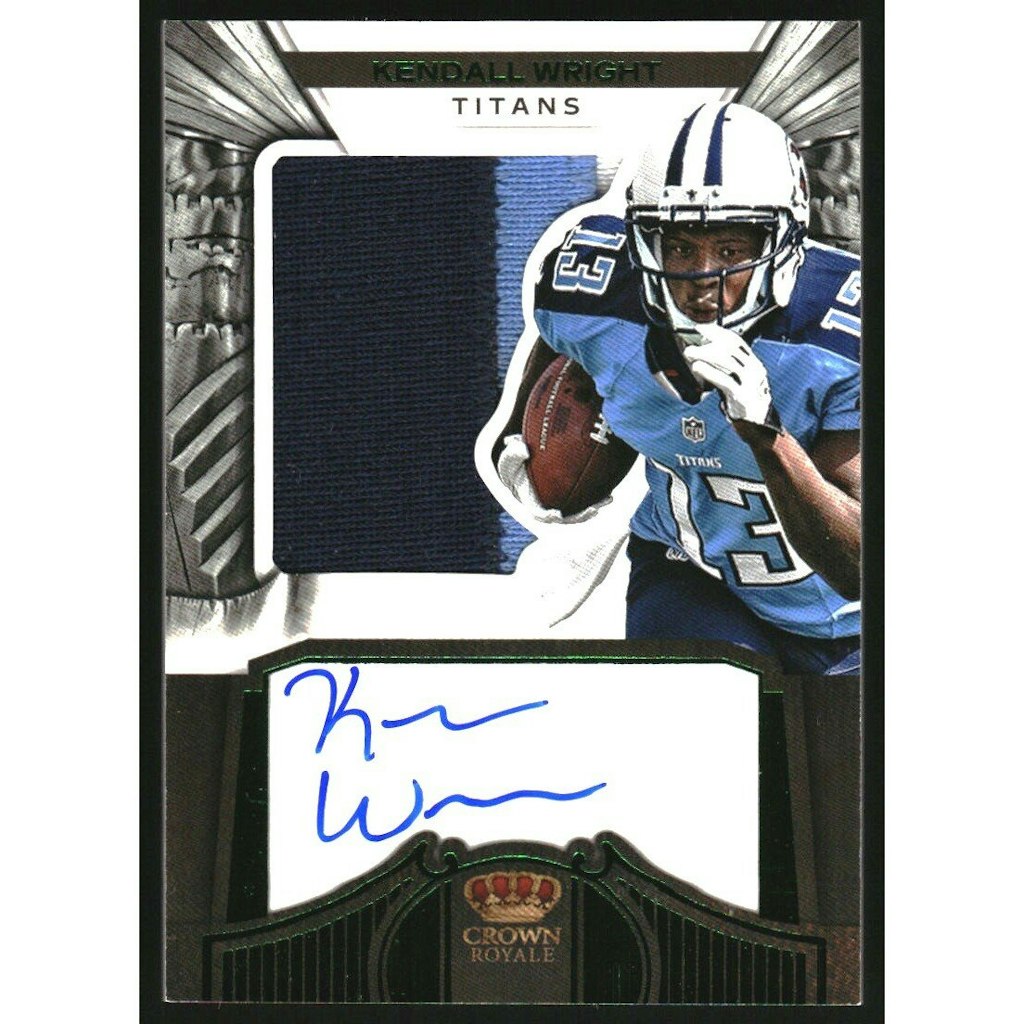 2012 Crown Royale Kendall Wright Green Autograph Jersey Card: $18 2012 Crown Royale Kendall Wright Green Autograph Jersey Card: $18