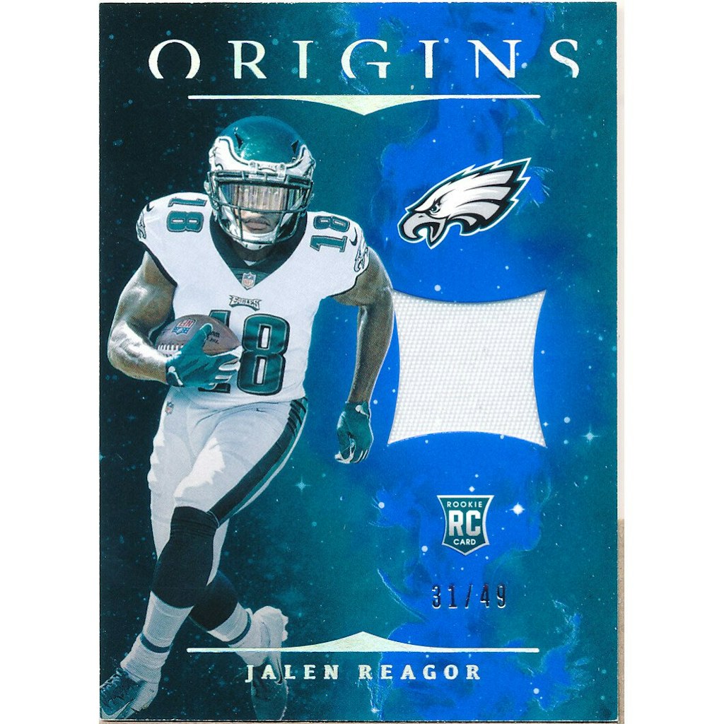 2020 Panini Origins Jalen Reagor Rookie Patch Card: $13.50 2020 Panini Origins Jalen Reagor Rookie Patch Card: $13.50