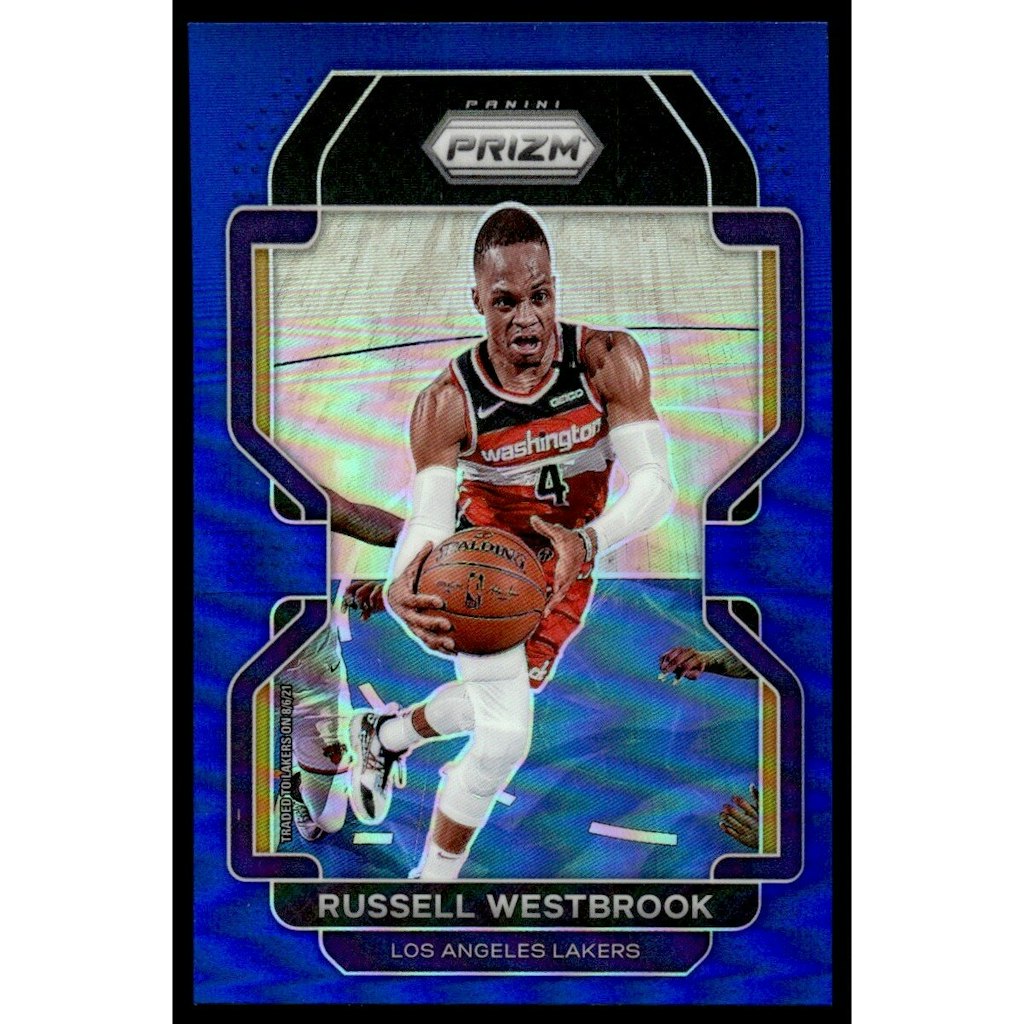 2021-22 Panini Prizm Blue Prizm Russell Westbrook #55: $18 2021-22 Panini Prizm Blue Prizm Russell Westbrook #55: $18