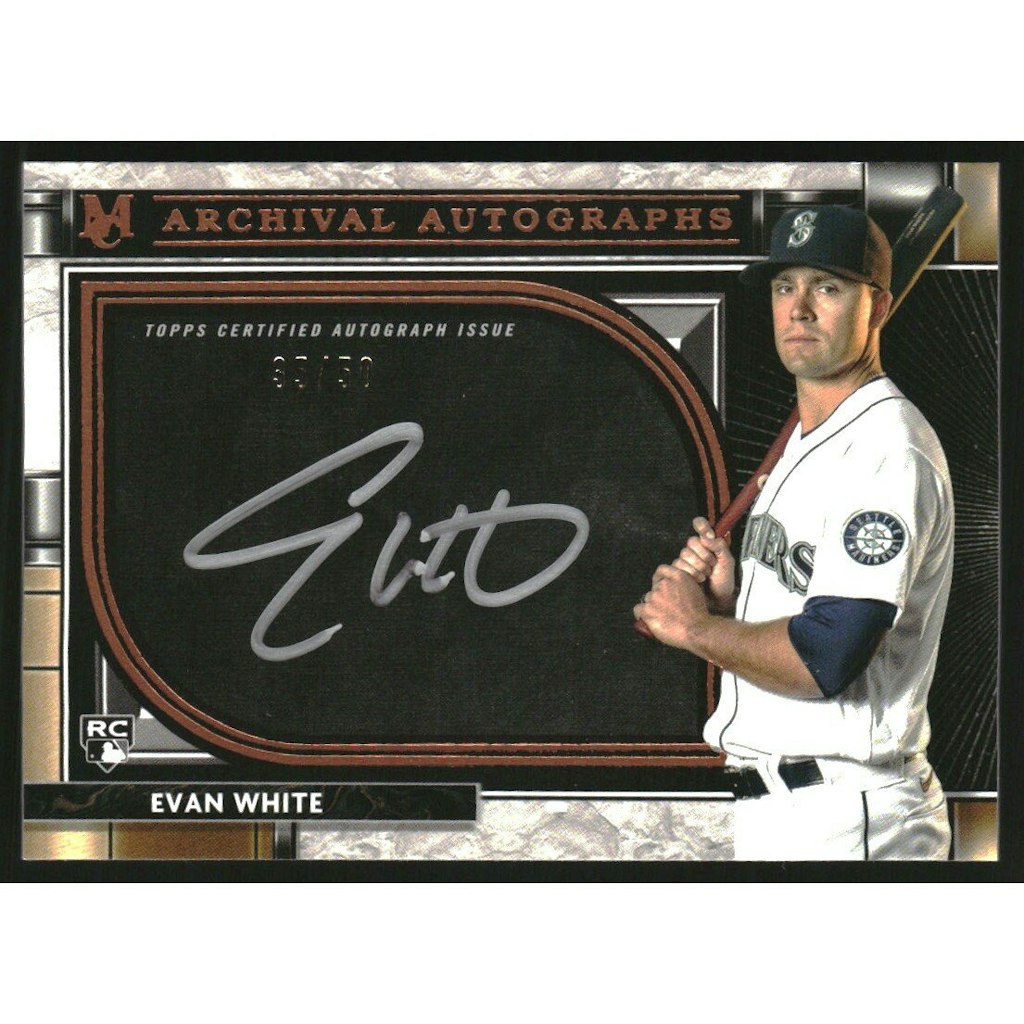 2021 Topps Museum Collection Evan White Archival Autograph Copper Card: $10.80